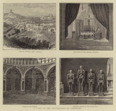 Visite au champ de bataille de Solferino - Percy William Justyne